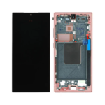 Samsung Galaxy S24 Ultra - OLED Assembly with frame (Titanium Orange) - Service Pack