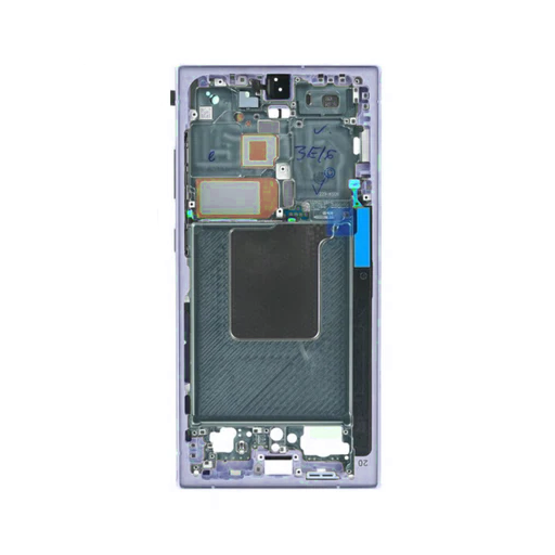 Samsung Galaxy S24 Ultra - OLED Assembly with frame (Titanium Violet) - OEM - Image 3