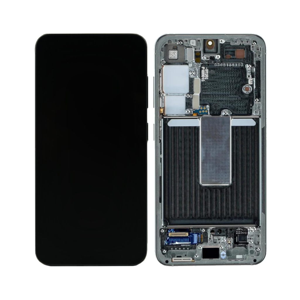 Samsung Galaxy S23 - OLED Assembly with frame (Phantom Black) - OEM