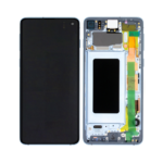 Samsung Galaxy S10 - OLED Assembly with frame (Prism Blue) - OEM