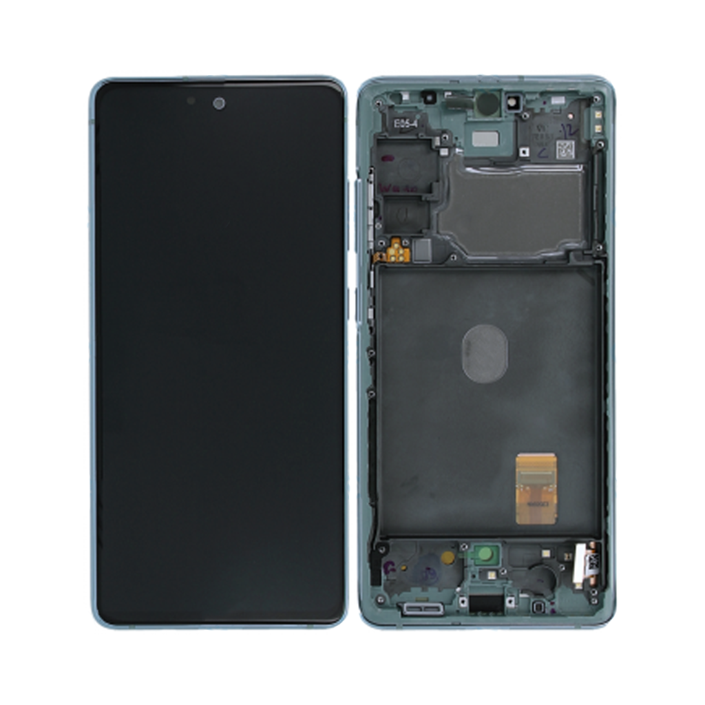 Samsung Galaxy S20 FE 5G - OLED Assembly with frame (Cloud Mint) - OEM