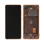 Samsung Galaxy S20 FE 5G - OLED Assembly with frame (Cloud Orange) - Service Pack