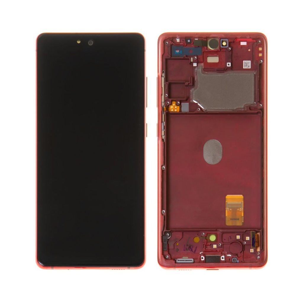 Samsung Galaxy S20 FE 5G - OLED Assembly with frame (Cloud Red) - OEM