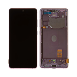 Samsung Galaxy S20 FE 5G - OLED Assembly with frame (Cloud Lavender) - Service Pack
