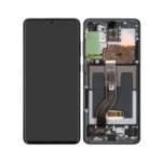 Samsung Galaxy S20 Plus 5G - OLED Assembly with frame (Cosmic Black) - OEM