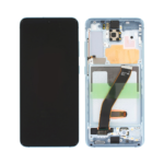 Samsung Galaxy S20 5G - OLED Assembly with frame (Cloud Blue) - OEM