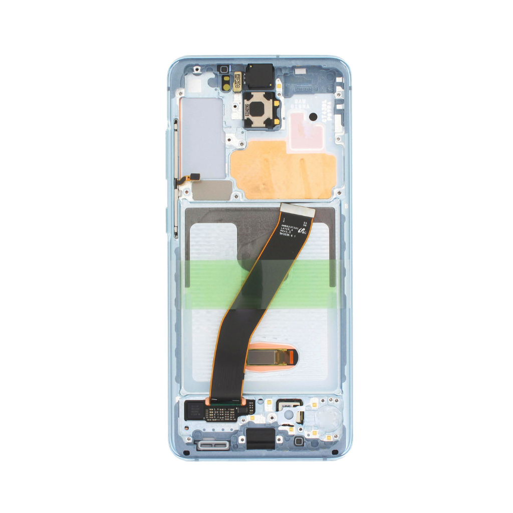 Samsung Galaxy S20 5G - OLED Assembly with frame (Cloud Blue) - OEM - Image 3