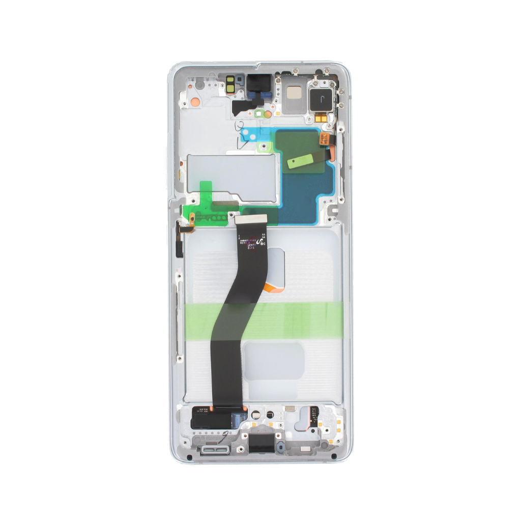 Samsung Galaxy S21 Ultra - OLED Assembly with frame (Phantom Silver) - OEM - Image 3