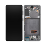 Samsung Galaxy S21 - OLED Assembly with frame (Phantom Gray) - Service Pack