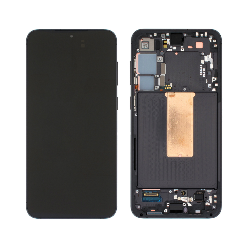 Samsung Galaxy S23 Plus - OLED Assembly with frame (Phantom Black) - OEM
