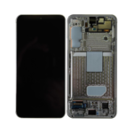 Samsung Galaxy S22 - OLED Assembly with frame (Phantom Black) - Service Pack