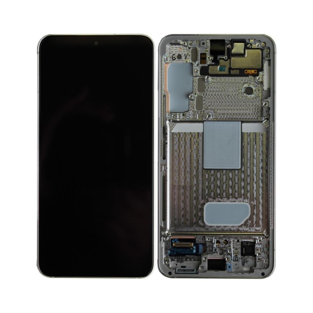 Samsung Galaxy S22 Plus - OLED Assembly with frame (Phantom Black) - OEM