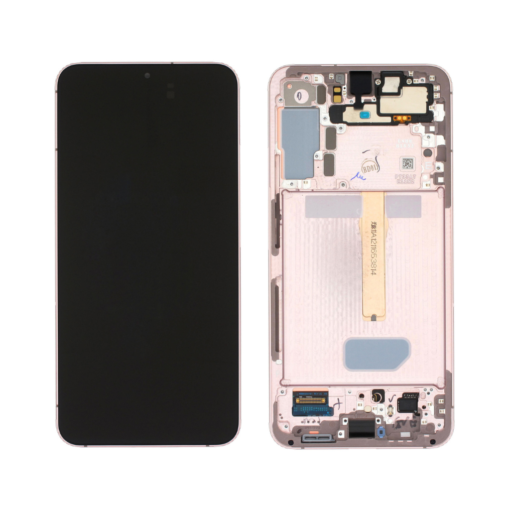 Samsung Galaxy S22 Plus - OLED Assembly with frame (Pink Gold) - OEM