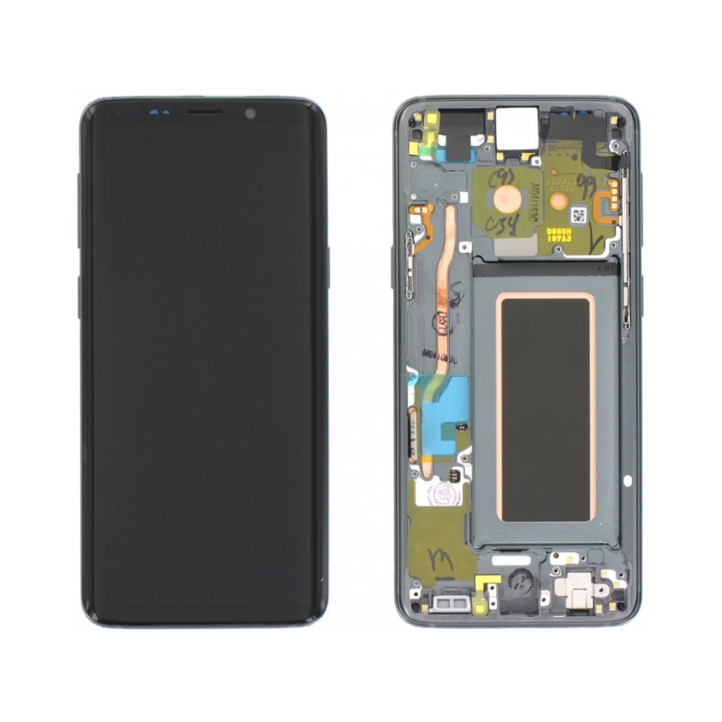 Samsung Galaxy S9 - OLED Assembly with frame (Titanium Gray) - OEM