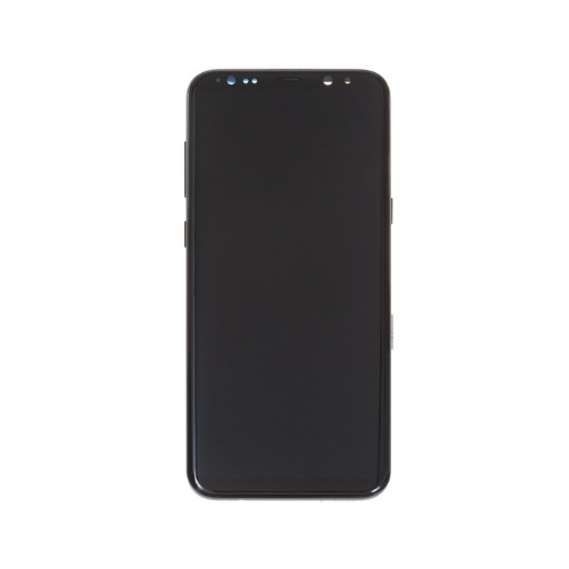 Samsung Galaxy S8 Plus - OLED Assembly with frame (Midnight Black) - OEM - Image 2