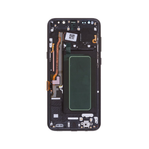Samsung Galaxy S8 Plus - OLED Assembly with frame (Midnight Black) - OEM - Image 3