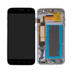 Samsung Galaxy S7 - OLED Assembly with frame (Black Onyx) - OEM
