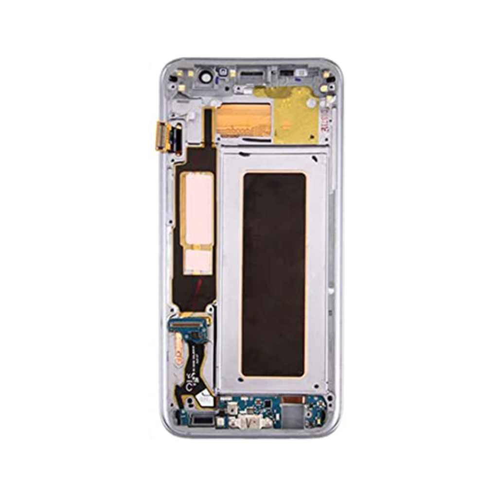 Samsung Galaxy S7 - OLED Assembly with frame (Silver Titanium) - OEM - Image 3
