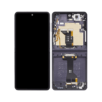 Samsung Galaxy Z Flip 7 - OLED Assembly with frame (Jet Black) - Service Pack