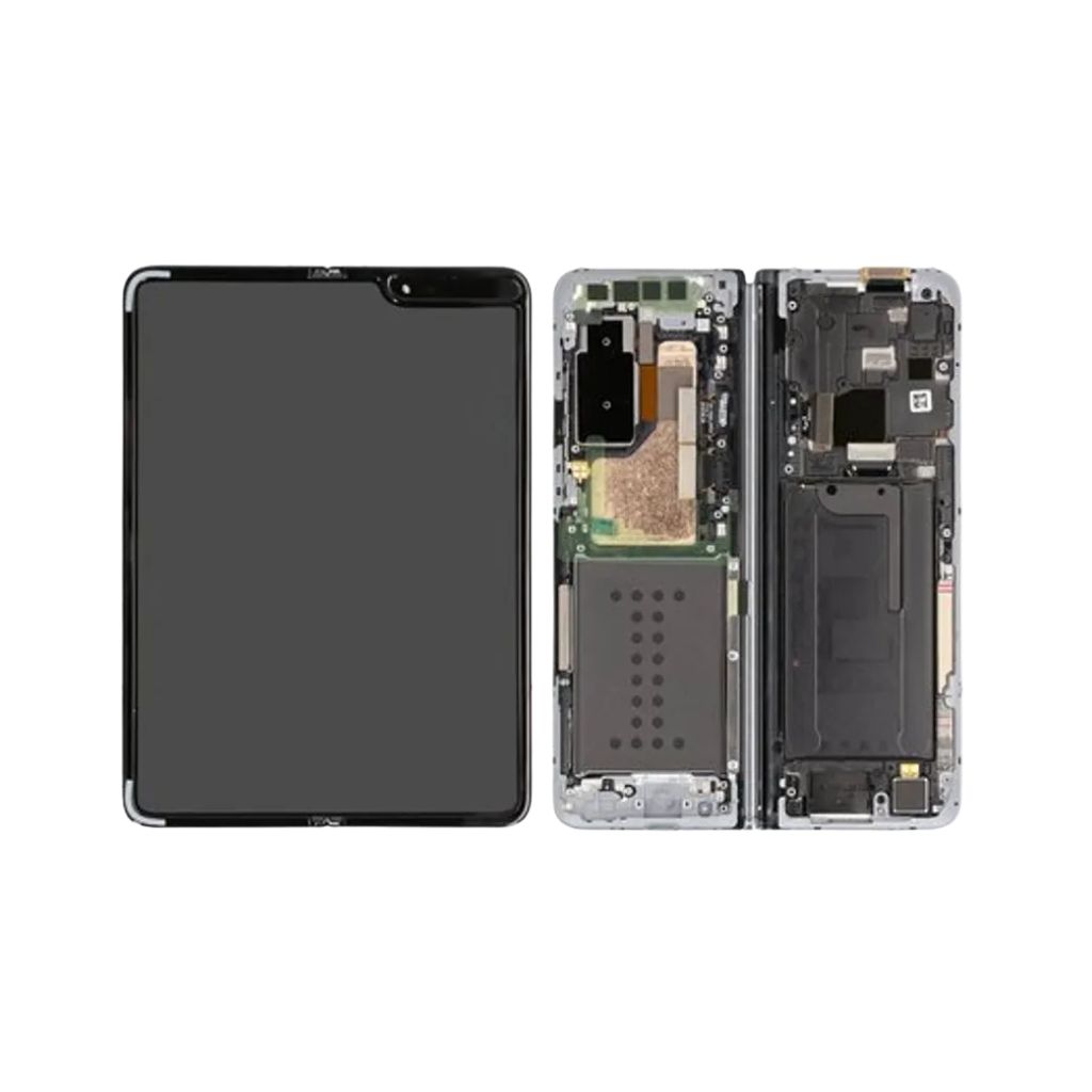 Samsung Galaxy Fold 4G - OLED Assembly with frame (Space Silver) - OEM