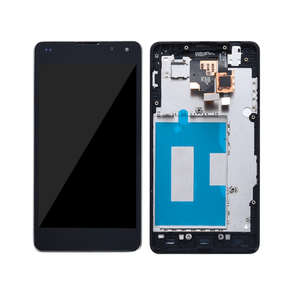 LG Optimus G - LCD Assembly with frame (Black) - OEM