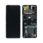 Samsung Galaxy Z Flip 4G - OLED Assembly with frame (Mirror Black) - OEM