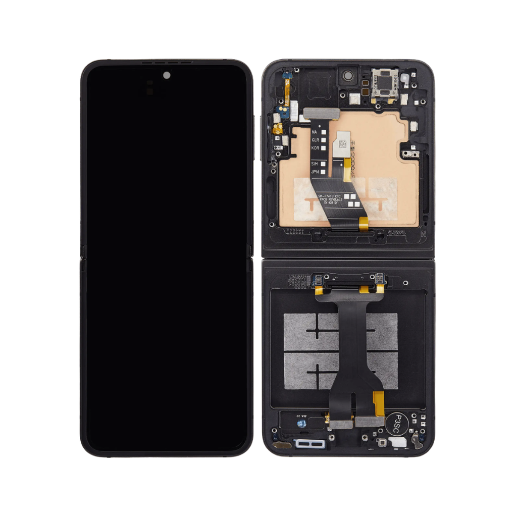 Samsung Galaxy Z Flip 6 - OLED Assembly with frame (Black) - OEM