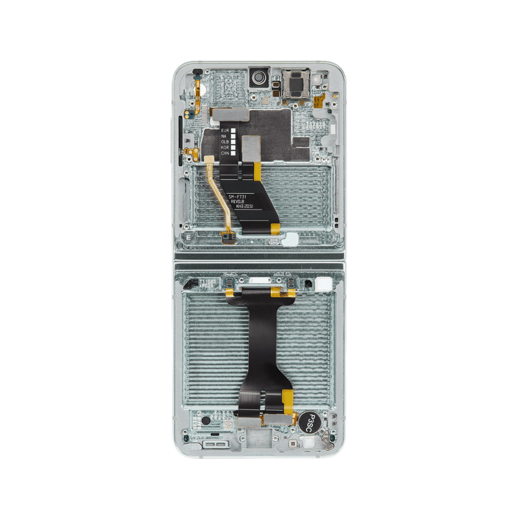 Samsung Galaxy Z Flip 5 - OLED Assembly with frame (Mint) - Service Pack - Image 3