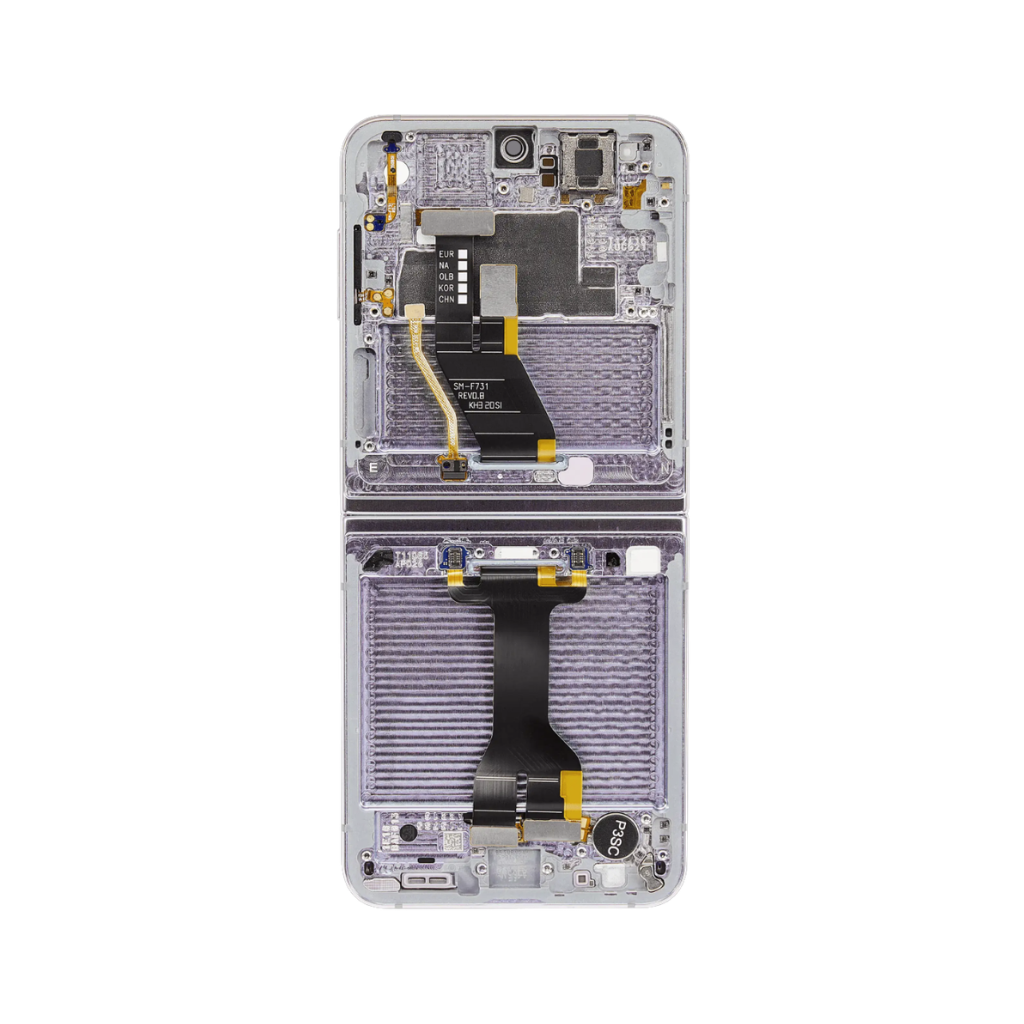 Samsung Galaxy Z Flip 5 - OLED Assembly with frame (Lavender) - OEM - Image 3