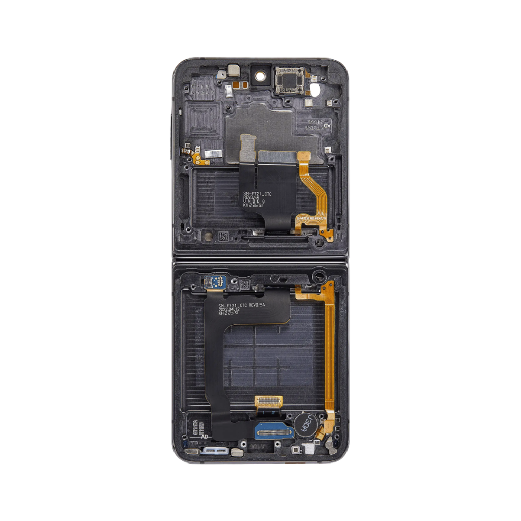 Samsung Galaxy Z Flip 4 - OLED Assembly with frame (Graphite) - OEM - Image 3
