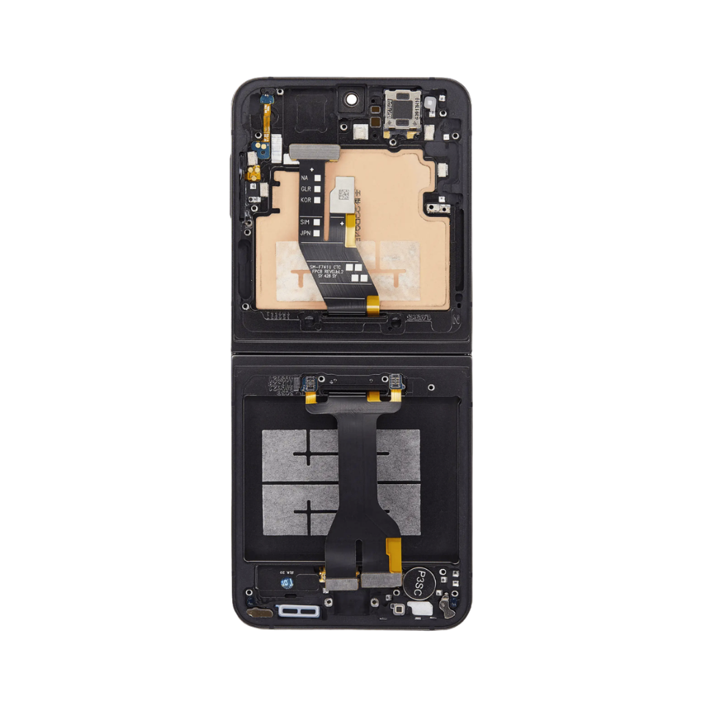 Samsung Galaxy Z Flip 6 - OLED Assembly with frame (Black) - OEM - Image 3