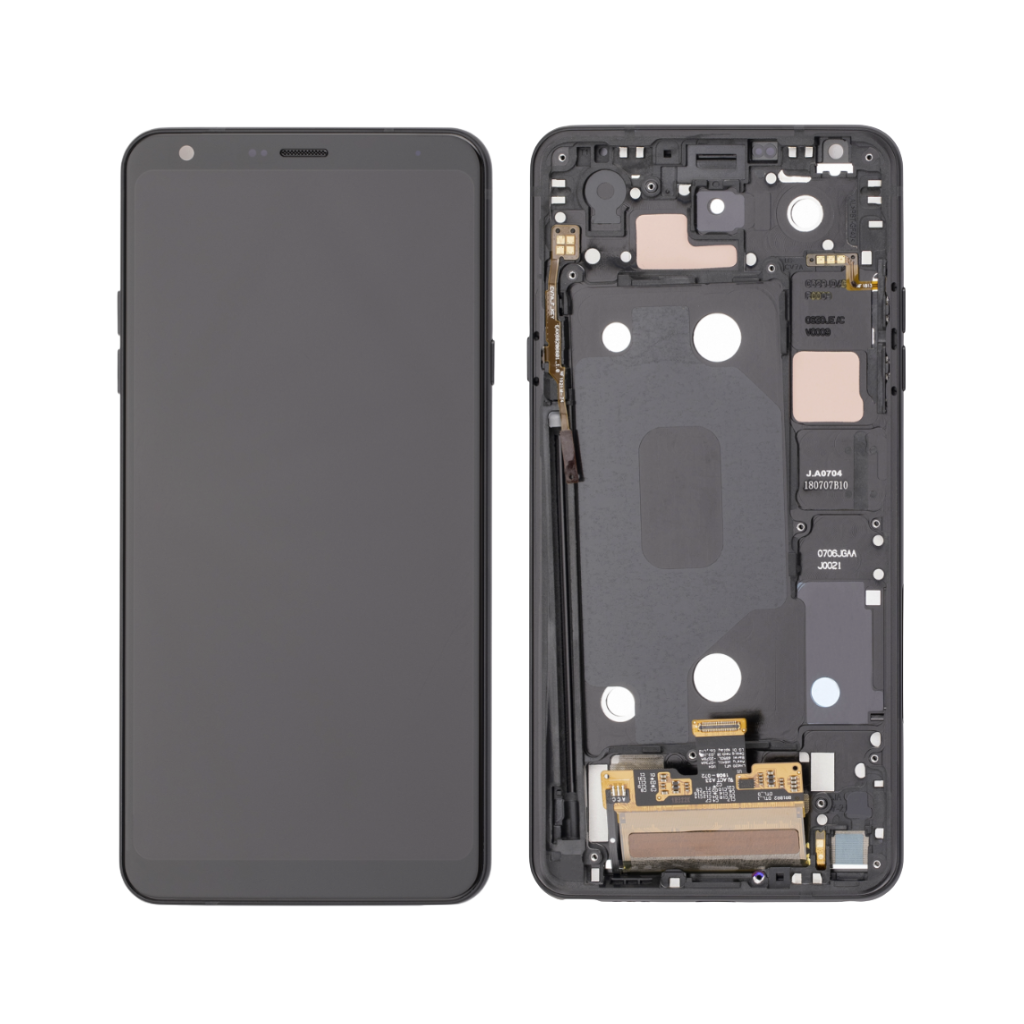 LG Stylo 4 Plus - LCD Assembly with frame (Aurora Black) - OEM