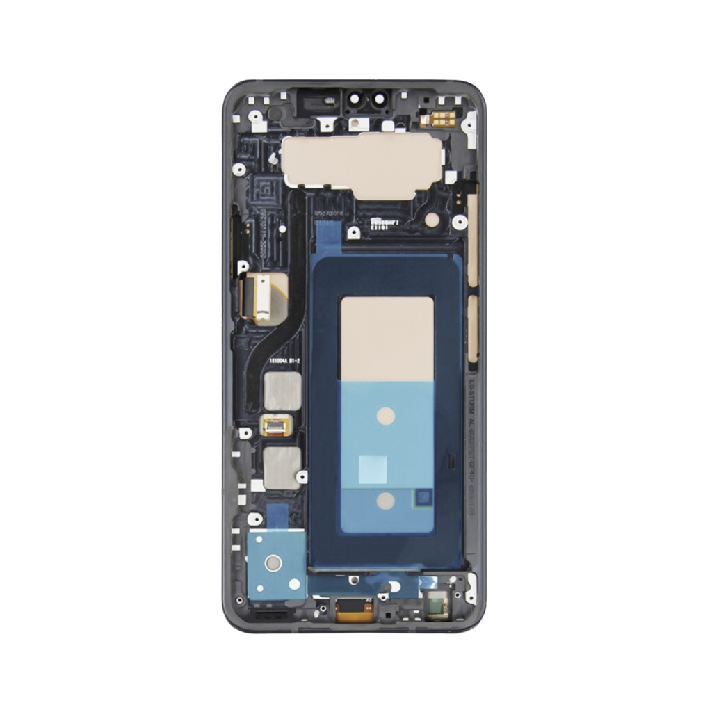LG V40 - OLED Assembly with frame (New Platinum Gray) - OEM - Image 3
