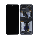 Samsung Galaxy Z Flip 5 - OLED Assembly with frame (Gray) - Service Pack