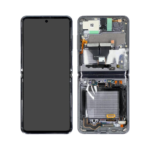 Samsung Galaxy Z Flip 5G - OLED Assembly with frame (Mystic Grey) - Service Pack