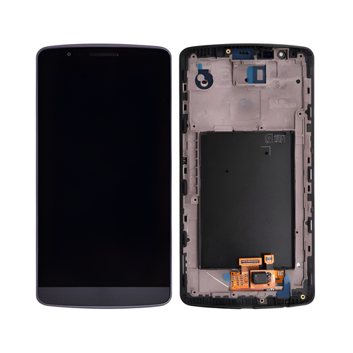 LG G3 - LCD Assembly with frame (Metallic Black) - OEM