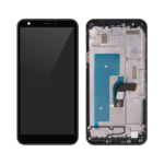 LG Aristo 4 Plus - LCD Assembly with frame (Black) - OEM