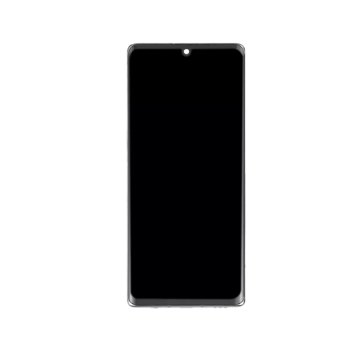 LG Velvet 5G - OLED Assembly with frame (Aurora White) - OEM - Image 2