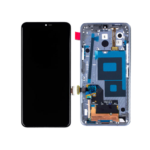 LG G7 ThinQ - LCD Assembly with frame (New Platinum Gray) - OEM