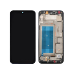 LG Q60 - LCD Assembly with frame (Aurora Black) - OEM