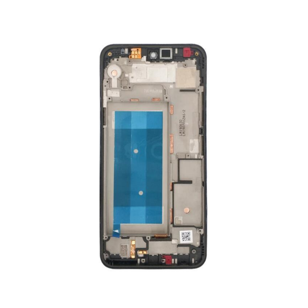 LG Q60 - LCD Assembly with frame (Aurora Black) - OEM - Image 3