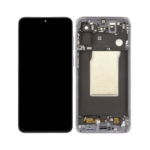Samsung Galaxy A57 5G - OLED Assembly with frame (Gray) - OEM