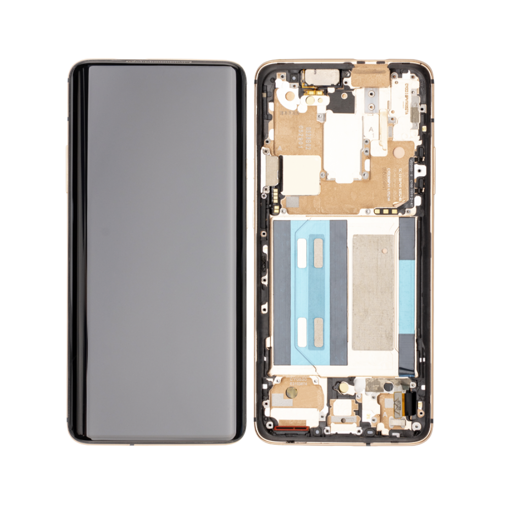 OnePlus 7 Pro - OLED Assembly with Frame (Almond) - OEM