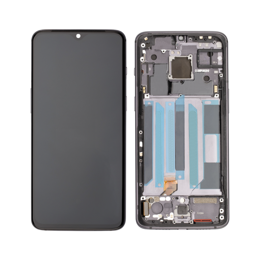 OnePlus 7 - OLED Assembly with Frame (Mirror Gray) - OEM