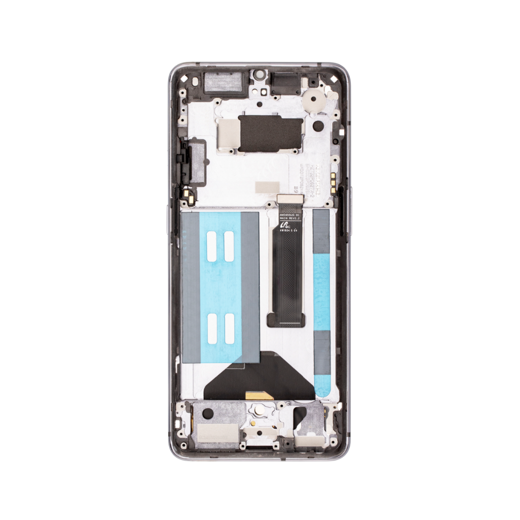 OnePlus 7T - OLED Assembly with Frame (Frosted Silver) - OEM - Image 3
