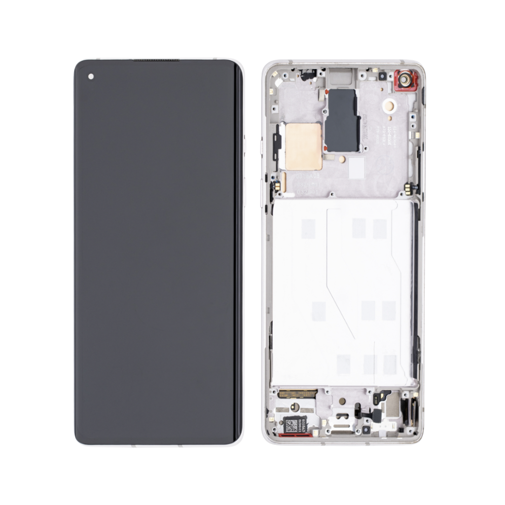 OnePlus 8 - OLED Assembly with Frame (Polar Silver) - OEM