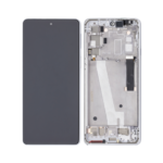Motorola Moto Edge 20 (2021) - LCD Assembly with Frame (Frosted White) - OEM