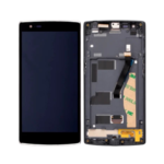 OnePlus One - LCD Assembly with Frame (Sandstone Black) - OEM