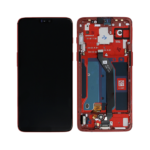 OnePlus 6 - OLED Assembly with Frame (Amber Red) - OEM