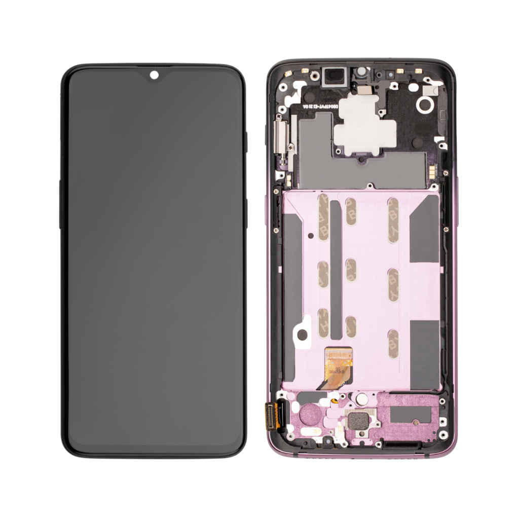 OnePlus 6T - OLED Assembly with Frame (Thunder Purple) - OEM